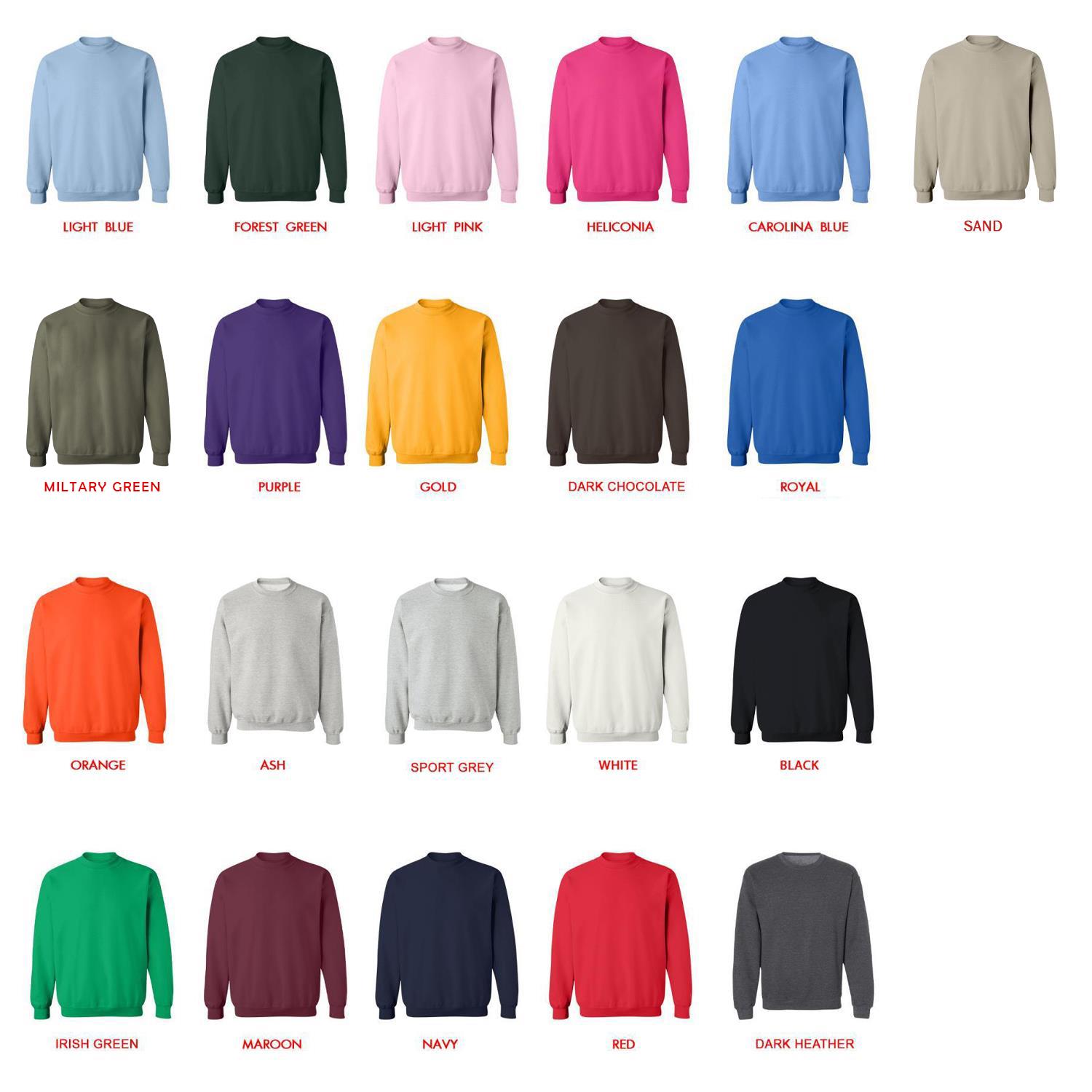 sweatshirt color chart - Astronomy Gifts UK