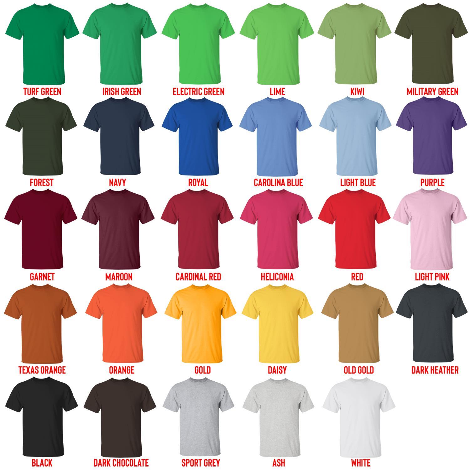 t shirt color chart - Astronomy Gifts UK