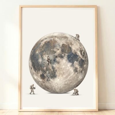 Astronomy Planet Outer Space Bedroom Wall Art