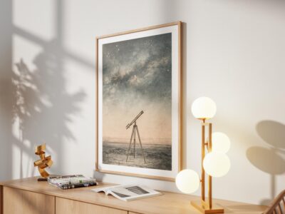 Astronomy Celestial Telescope Science Print Wall Art