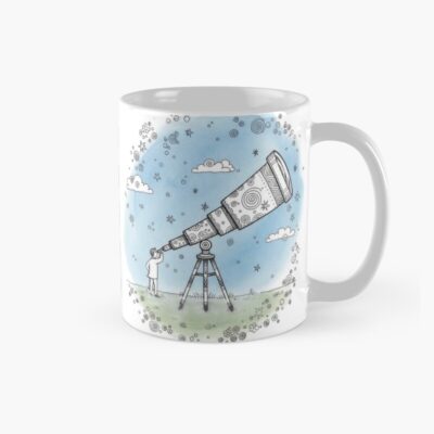 Telescope Astronomy Space Art Design Mug
