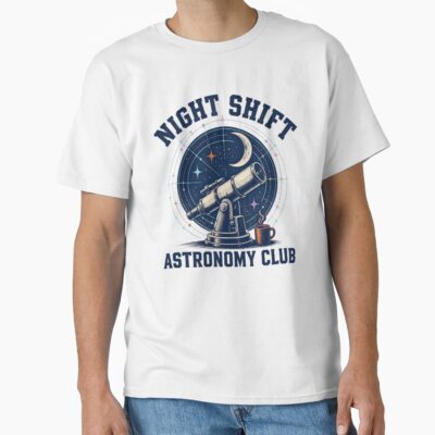 Night Shift Astronomy Club Stargazing T-shirt