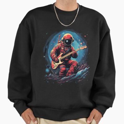 Astronaut Playing Guitar In Space Sweatshirt