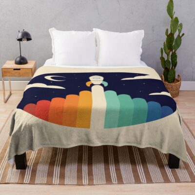 Up Into The Wide Unknown Throw Blanket