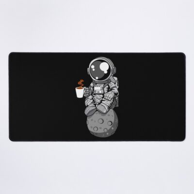 Astronaut Coffee Break In Space Mouse Pad