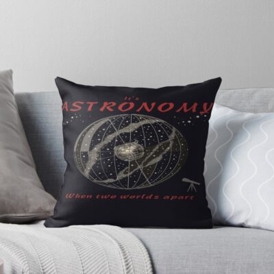 Astronomy Across The Starry Sky Throw Pillow